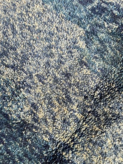 Moroccan Rug – Beni Ourain Rugs - Handmade rug - Bleu rug  – 6.5x9.6 Feet Carpet - living room rug - Moroccan carpet