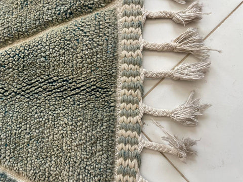Moroccan Rug – Beni Ourain Rugs - Handmade rug - Gray rug – 6.8x9.7 Feet Carpet - living room rug - Bohemian Rug