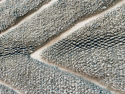 Moroccan Rug – Beni Ourain Rugs - Handmade rug - Gray rug – 6.8x9.7 Feet Carpet - living room rug - Bohemian Rug
