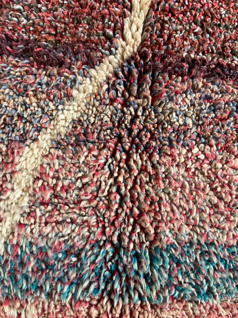 Moroccan Rug – Beni Ourain Rugs - Handmade rug - Brown rug  – 4.9x8.5 Feet Carpet - living room rug - Moroccan carpet