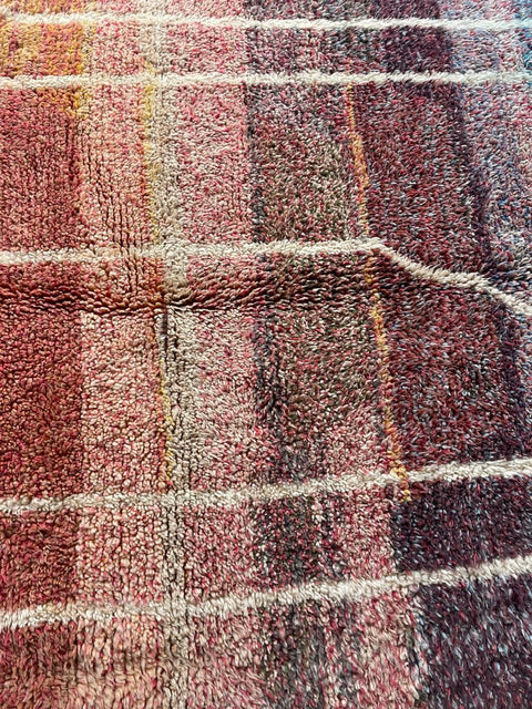 Moroccan Rug – Beni Ourain Rugs - Handmade rug - Brown rug  – 4.9x8.5 Feet Carpet - living room rug - Moroccan carpet