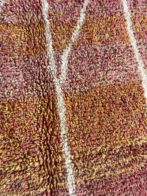 Moroccan Rug – Beni Ourain Rugs - Handmade rug - Brown rug  – 4.9x8.5 Feet Carpet - living room rug - Moroccan carpet