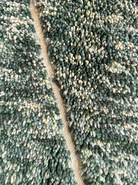 Moroccan Rug – Beni Ourain Rugs - Handmade rug - Green rug  – 5x8.3 Feet Carpet - living room rug - oriental rugs