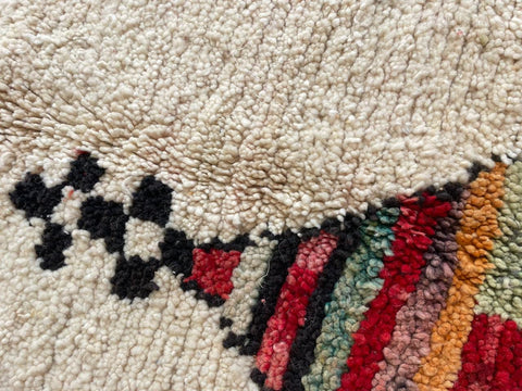 Moroccan Rug – Beni Ourain Rugs - Wool  rug - Orange rug  – 5.5x8 Feet Carpet - living room rug - Bohemian Rug