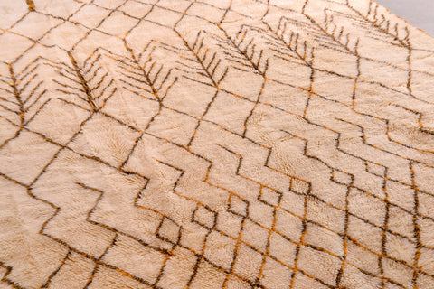 Ait Bouguemez Geometric Moroccan Mrirt Rug: Timeless Symmetry for Inspired Interiors