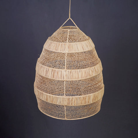 Raffia bell pendant lamp Shade