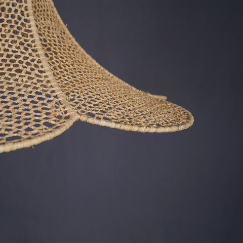 Suspension in raffia lace Lampshade lace