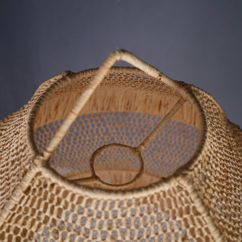 Raffia bell pendant lamp Shade