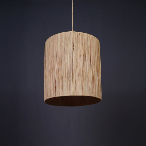 Raffia pendant lampshade