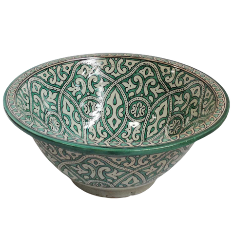 Moroccan handcrafted Ceramic sink,handmade bathroom vessel sink,washbasin for bathroom & kitchen,farmhouse sink,Moroccan sink bowl, handcrafted bathroom sink,handmade sink