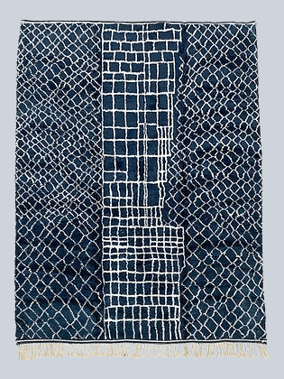 Modern Black contemporary design Beni Ourain rug Berber area Moroccan Mrirt 8x10 rugs | wool handmade Moroccan 9x12 rugs - Africancreates