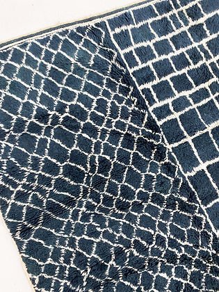 Modern Black contemporary design Beni Ourain rug Berber area Moroccan Mrirt 8x10 rugs | wool handmade Moroccan 9x12 rugs - Africancreates