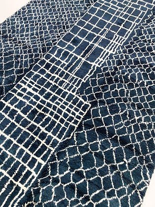 Modern Black contemporary design Beni Ourain rug Berber area Moroccan Mrirt 8x10 rugs | wool handmade Moroccan 9x12 rugs - Africancreates