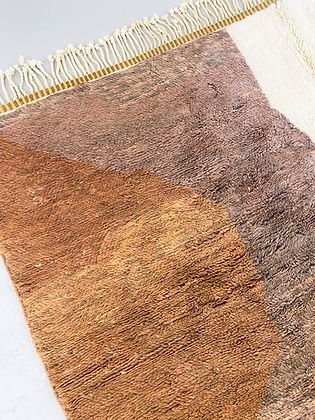 Modern Brown Gold contemporary design Beni Ourain rug Berber area Moroccan Mrirt 8x10 rugs | wool handmade Moroccan 9x12 rugs - Africancreates