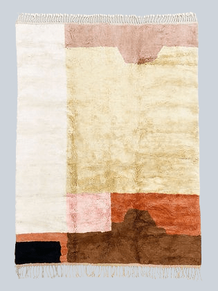 Modern exotic contemporary design Beni Ourain Berber area Moroccan Mrirt 8x10 rugs | wool handmade Moroccan 9x12 rugs - Africancreates