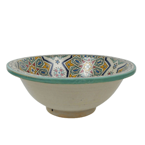 Moroccan artisanal Ceramic sink,handmade bathroom vessel sink,washbasin for bathroom & kitchen,farmhouse sink,Moroccan sink bowl, handcrafted bathroom sink,Moroccan sink design - Africancreates