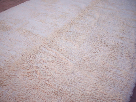 Moroccan Beniourain Rug 6.5 ft X 9.7 ft - Beni Rug White carpet - Living Room Rug - Bohemian Berber Rug - Handmade Wool Rug - Africancreates