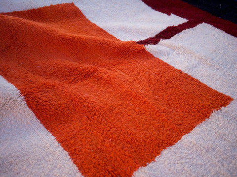 Moroccan Beniourain Rug 7 ft X 9.6 ft - Beni Rug White carpet - Living Room Rug - Bohemian Berber Rug - Handmade Wool Rug - Africancreates
