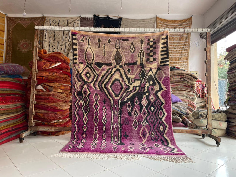 Vintage Boujaad Moroccan Wool Rug | 6.3×9.1 ft