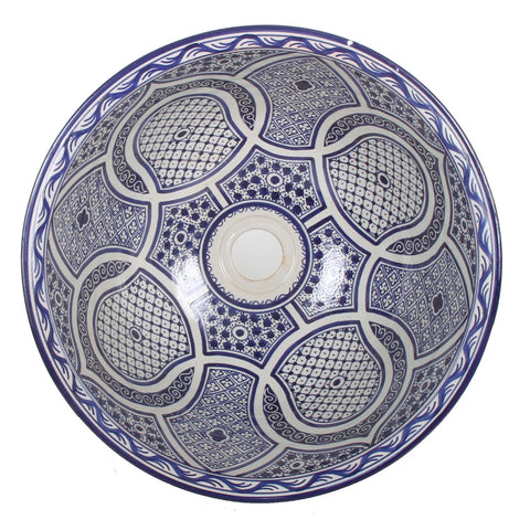 Moroccan Ceramic sink,handmade bathroom vessel sink,washbasin for bathroom & kitchen,farmhouse sink,Moroccan sink bowl, handcrafted bathroom sink,handmade sink - Africancreates