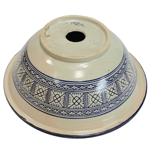Moroccan Ceramic sink,handmade bathroom vessel sink,washbasin for bathroom & kitchen,farmhouse sink,Moroccan sink bowl.handcrafted bathroom sink - Africancreates