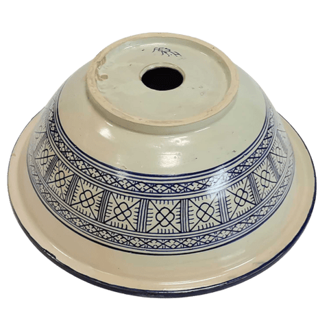 Moroccan Ceramic sink,handmade bathroom vessel sink,washbasin for bathroom & kitchen,farmhouse sink,Moroccan sink bowl.handcrafted bathroom sink - Africancreates
