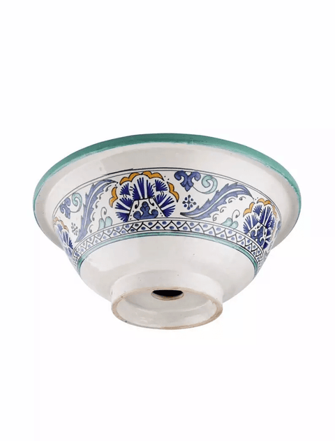 Moroccan Ceramic sink,handmade bathroom vessel sink,washbasin for bathroom & kitchen,farmhouse sink,Moroccan sink bowl.handcrafted sink - Africancreates