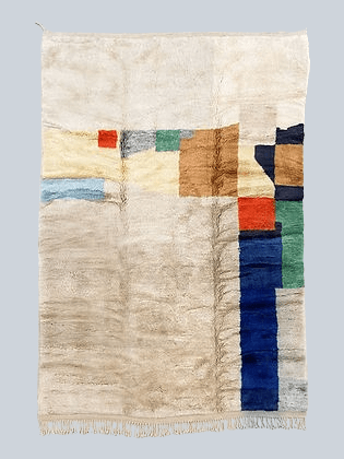 Moroccan contemporary design Beni Ourain rug Berber area Moroccan Mrirt 8x10 rugs | wool handmade Moroccan 9x12 rugs - Africancreates