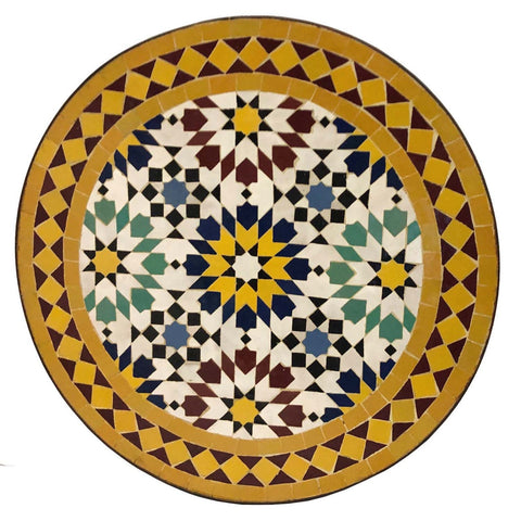 Moroccan mosaic table | Bistro table | Arabic Table | Tea table | Oriental table | Exterior table design - Africancreates