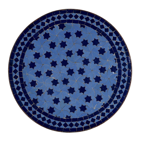 Moroccan mosaic table | Bistro table |Blue Zellij Table | Tea table | Oriental table |moroccan table design - Africancreates