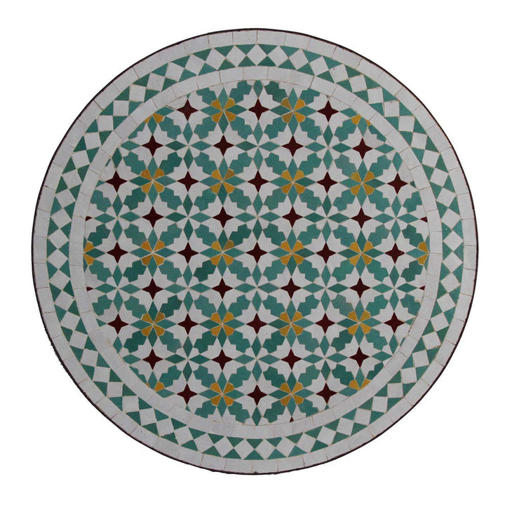 Moroccan mosaic table | Bistro table |Mint Arabic Table | Tea table | Blue Oriental table |moroccan table design - Africancreates