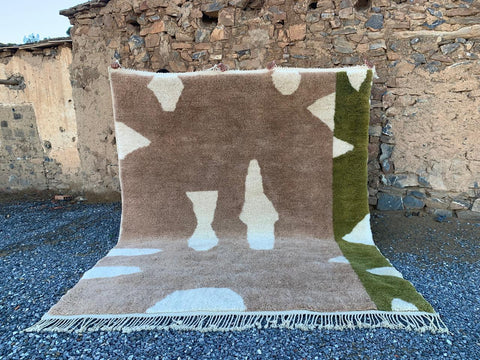 Moroccan rug , 8x10 rugs beni ourain rug - rugs for living room and bedroom - abstract rug - Berber Rug - shagy rug - large area rugs - Africancreates