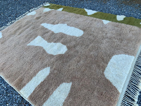 Moroccan rug , 8x10 rugs beni ourain rug - rugs for living room and bedroom - abstract rug - Berber Rug - shagy rug - large area rugs - Africancreates