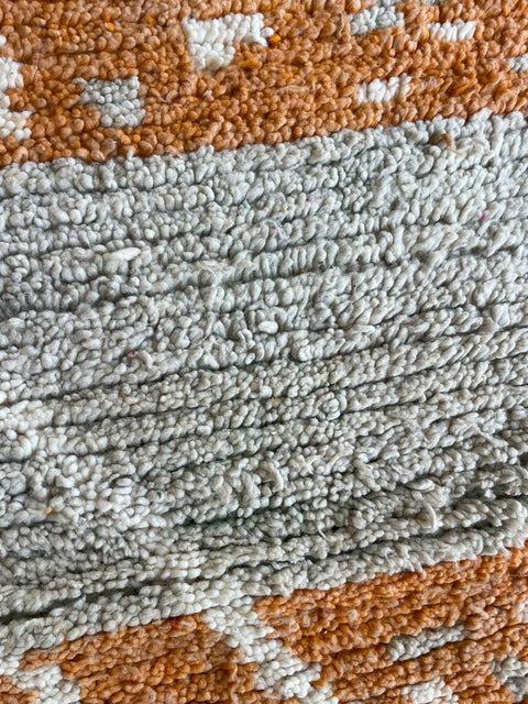 Moroccan Rug – Beni Ourain Rugs - Handmade rug - Orange rug – 6.7x9.6 Feet Carpet - living room rug - Africancreates