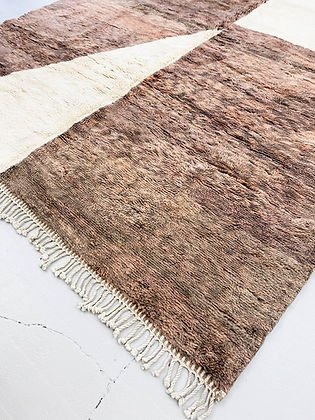 Moroccan Terracotta contemporary design Beni Ourain rug Berber area Moroccan Mrirt 8x10 rugs | wool handmade Moroccan 9x12 rugs - Africancreates