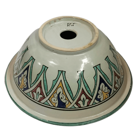 Moroccan Washbasin for bathroom & kitchen farmhouse sink Moroccan sink arabic geometric design - Africancreates