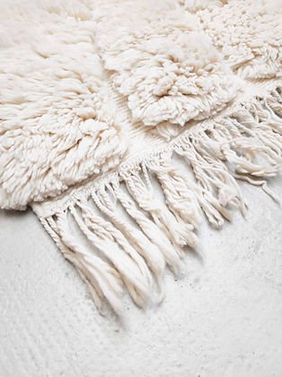 Moroccan white tufted contemporary design Beni Ourain rug Berber area Moroccan Mrirt 8x10 rugs | wool handmade Moroccan 9x12 rugs - Africancreates