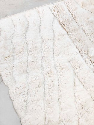 Moroccan white tufted contemporary design Beni Ourain rug Berber area Moroccan Mrirt 8x10 rugs | wool handmade Moroccan 9x12 rugs - Africancreates