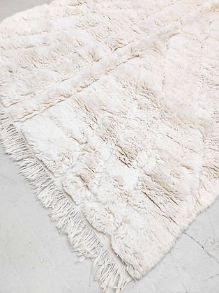 Moroccan white tufted contemporary design Beni Ourain rug Berber area Moroccan Mrirt 8x10 rugs | wool handmade Moroccan 9x12 rugs - Africancreates