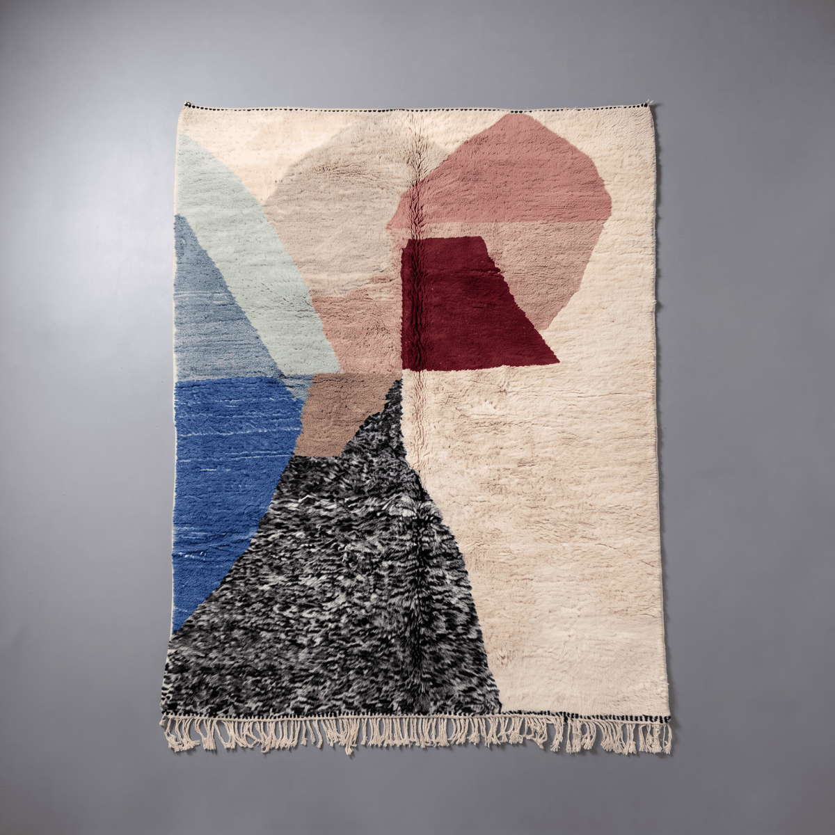 Multicolor Abstract Custom Moroccan Wool Rug - Africancreates