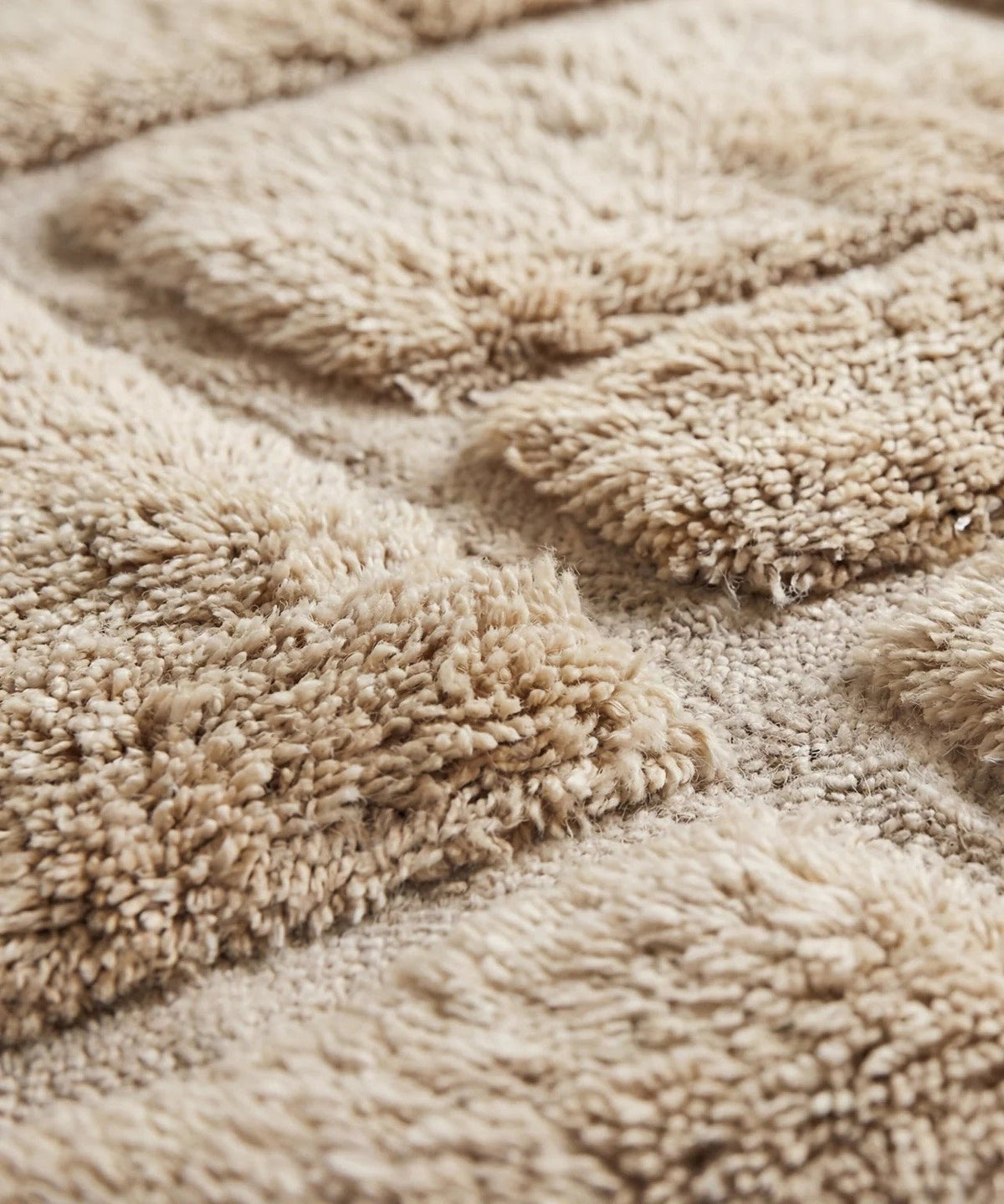 Natural Cream Raised Brick Grid Custom Moroccan Rug - Africancreates