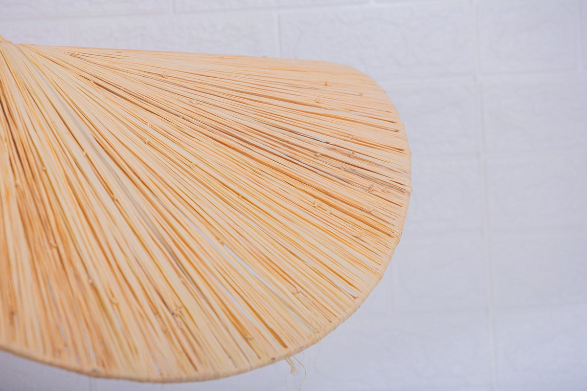 Nouveau style la vague lustre lampe marocaine fait main rotin Suspension en osier naturel, suspension doum ajourée - Africancreates