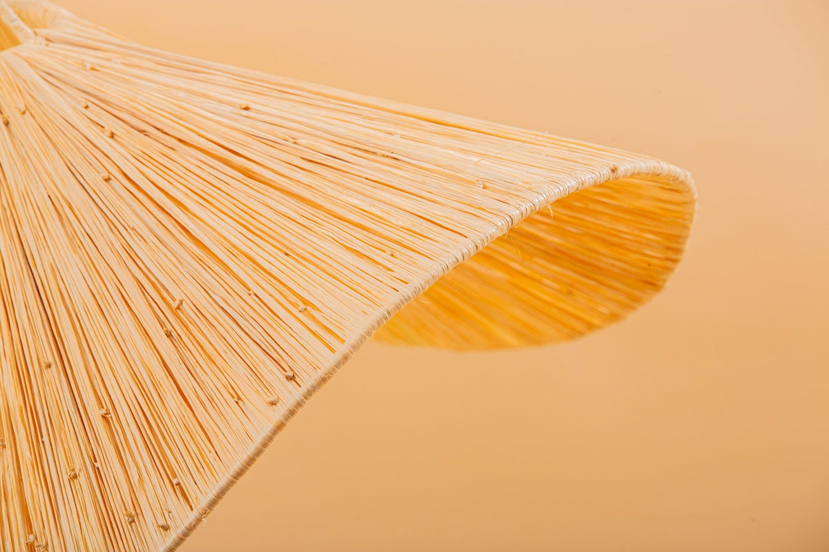 Nouveau style la vague lustre lampe marocaine fait main rotin Suspension en osier naturel, suspension doum ajourée - Africancreates