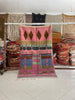 One of a Kind Vintage Moroccan rug – Wool Pink Area Boujaad Rug (4.8x8 ft) - Africancreates