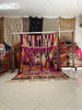 One of a Kind Vintage Moroccan rug – Wool purple Area Boujaad Rug (7.3x10.5 ft) - Africancreates
