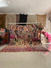 One of a Kind Vintage Moroccan rug – Wool purple Area Boujaad Rug (9.6x13.1 ft) - Africancreates
