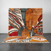 Organic Landscape Wool Handmade Moroccan Rug - Custom Living Room Area Beni Rugs - Africancreates