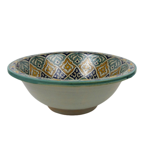 Moroccan artisanal Ceramic sink,handmade bathroom vessel sink,washbasin for bathroom & kitchen,farmhouse sink,Moroccan sink bowl, handcrafted bathroom sink,Moroccan sink handcrafted design