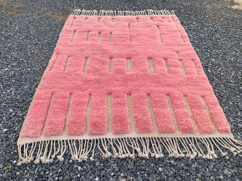 Pink Berber Moroccan rug , Extra large rugs beni ourain rug - rugs for living room and bedroom - abstract rug - Berber Rug - shagy Pink rug - large area rugs - Pink Mrirt rugs - Africancreates