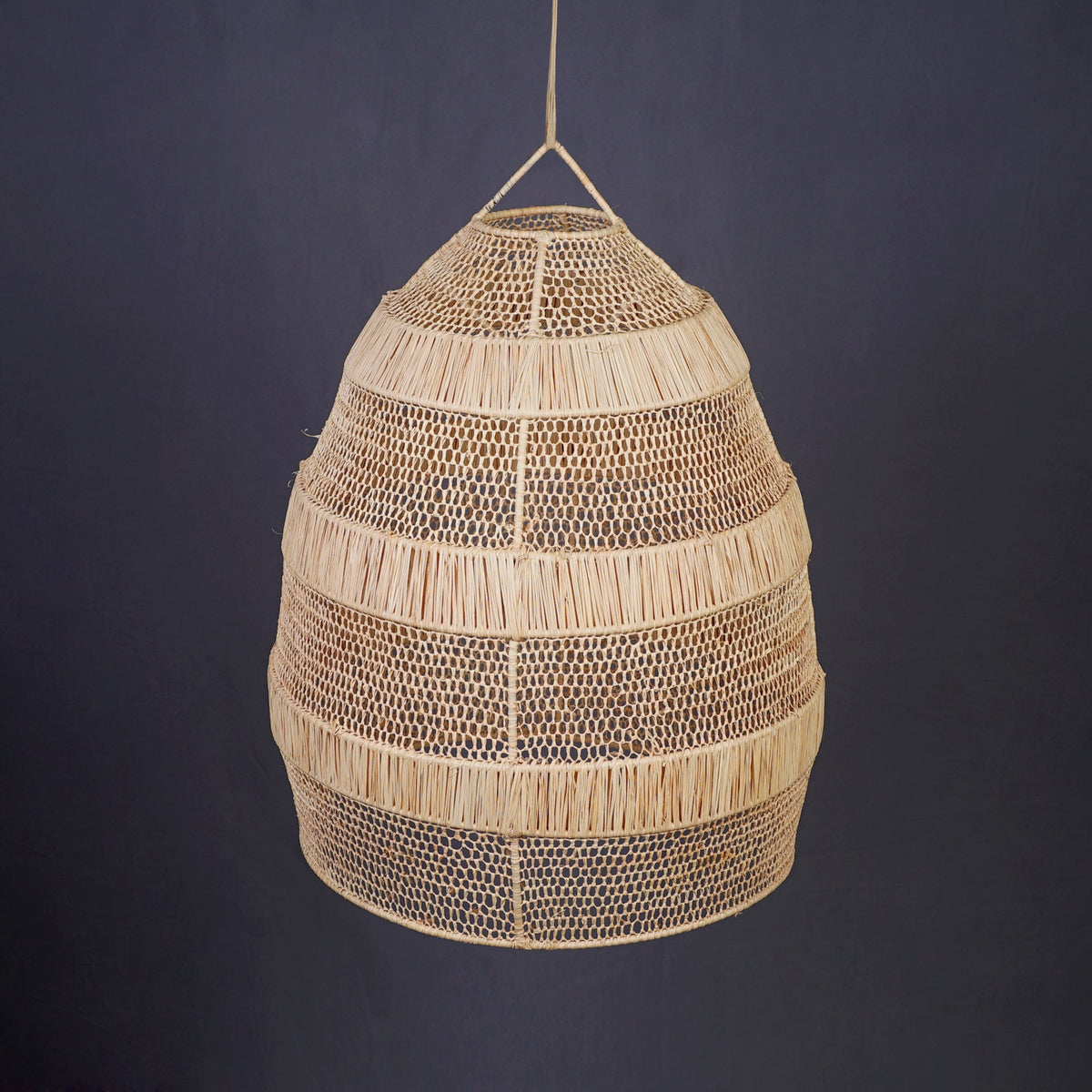 Raffia bell pendant lamp Shade - Africancreates